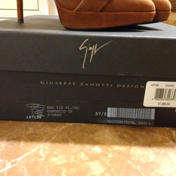 Giuseppe Zanotti Sigaro Stiletto Boots, Like New, Size 37.5 - Picture 2 of 7